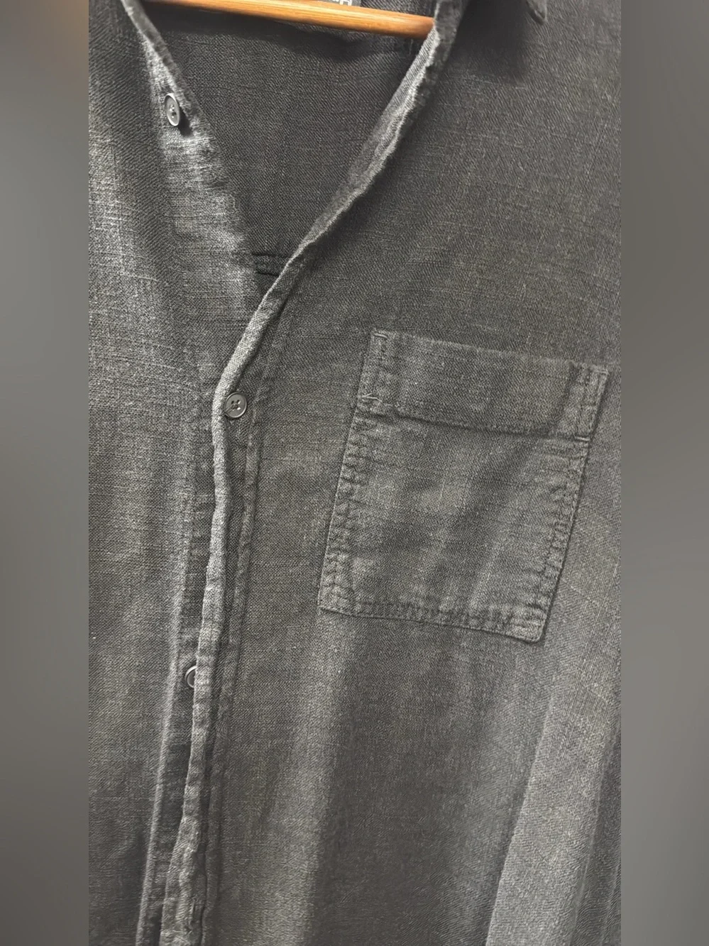 Zara Men's Black Button-Up Shirt